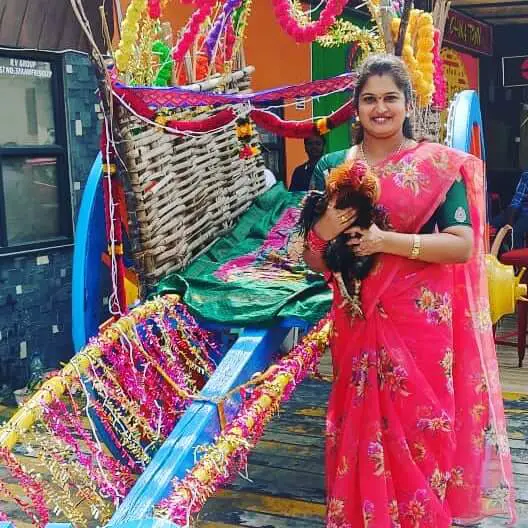 medpati sharmila in saree