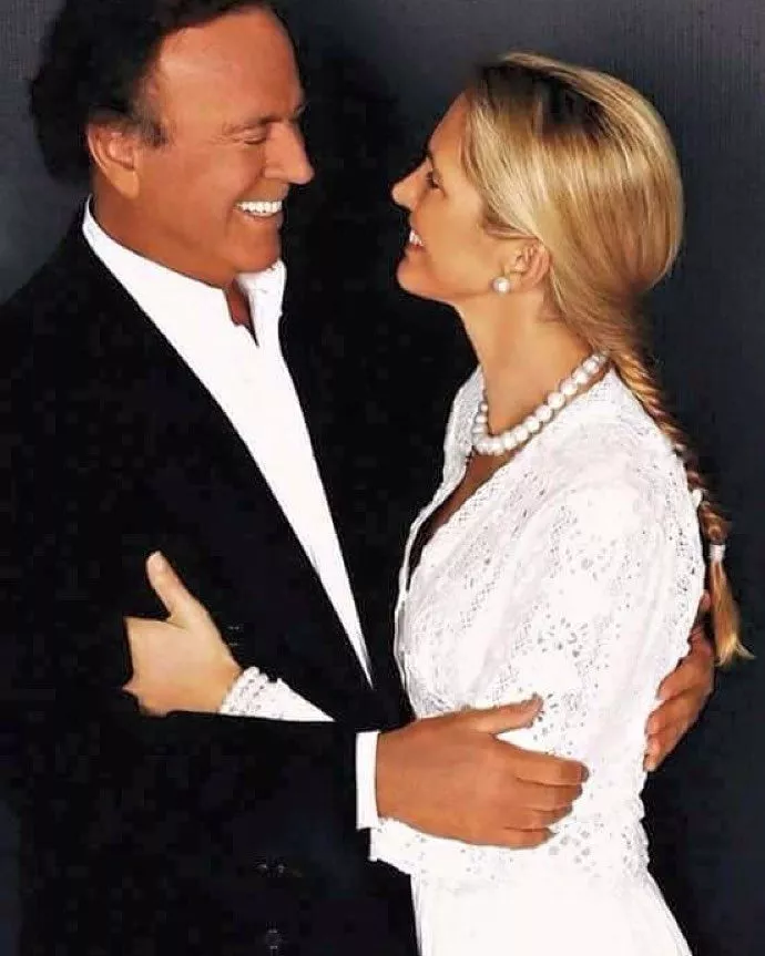 miranda rijnsburger with her husband, julio iglesias