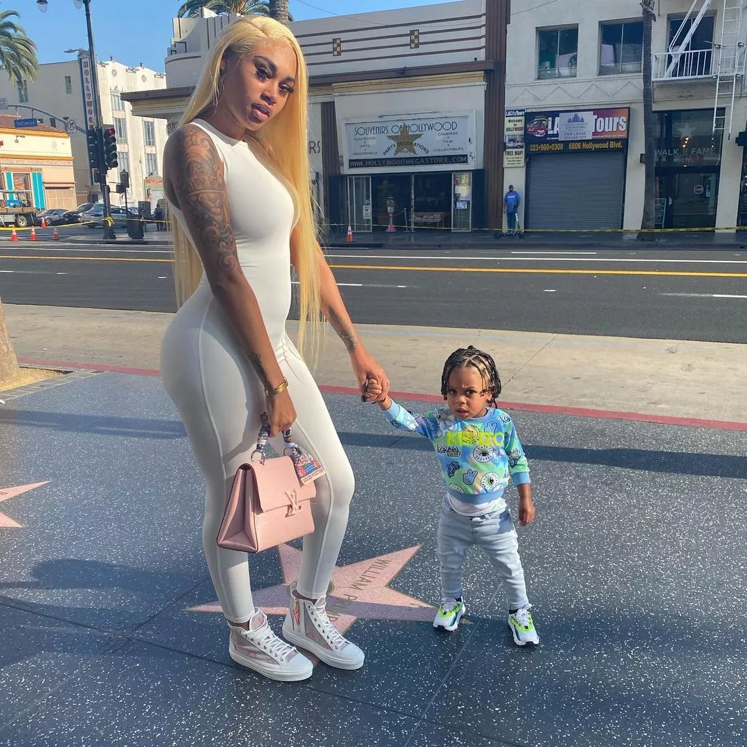 jania meshell, baby mama, with her kid of Kacey Alexander Gaulden