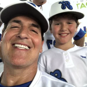 jake cuban with his father Mark Cuban