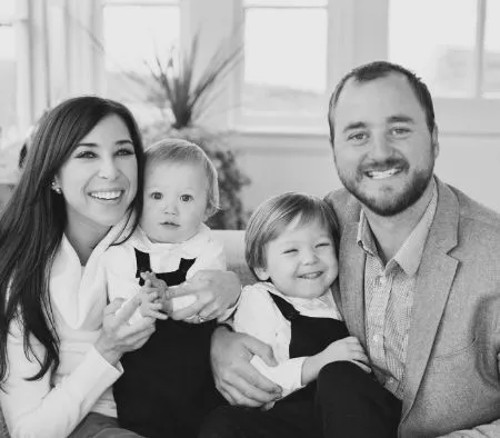 blaince lawrence with wife and children (family photo)