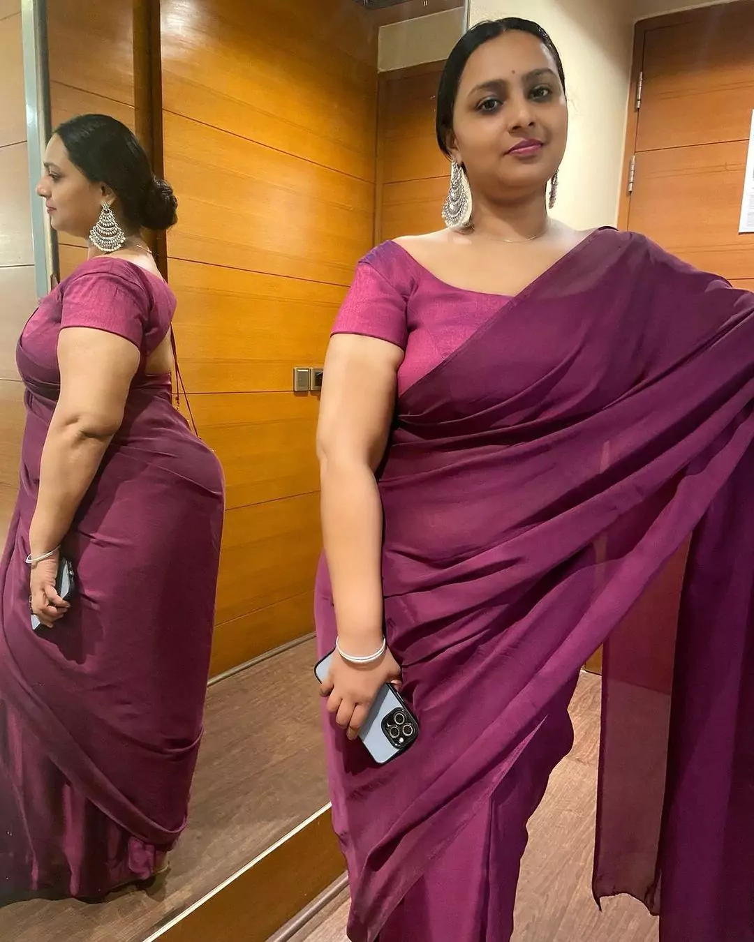 anupama swathi in saree